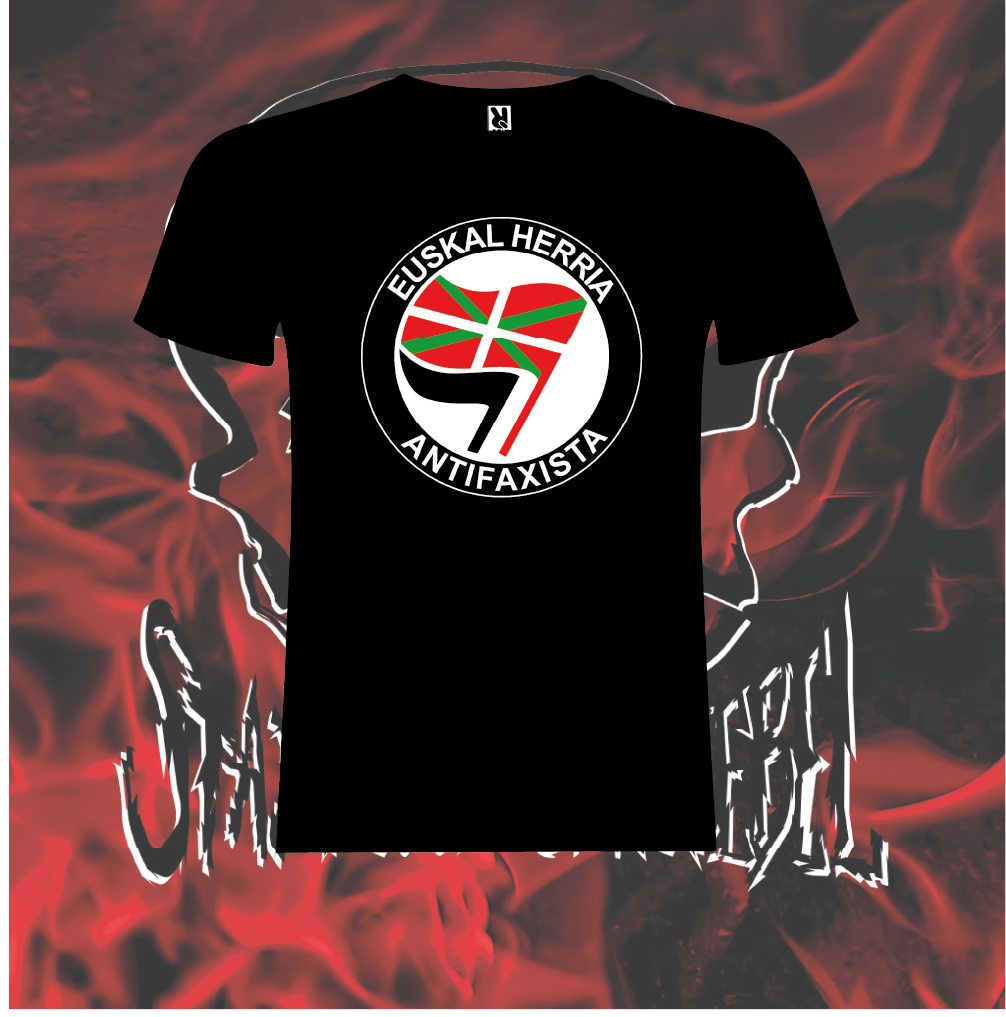 CAMISETA NEGRA EUSKAL HERRIA IKURRIÑA