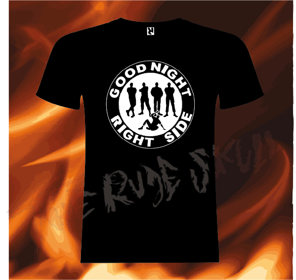 CAMISETA NEGRA GOOD NIGHT RIGHT SIDE