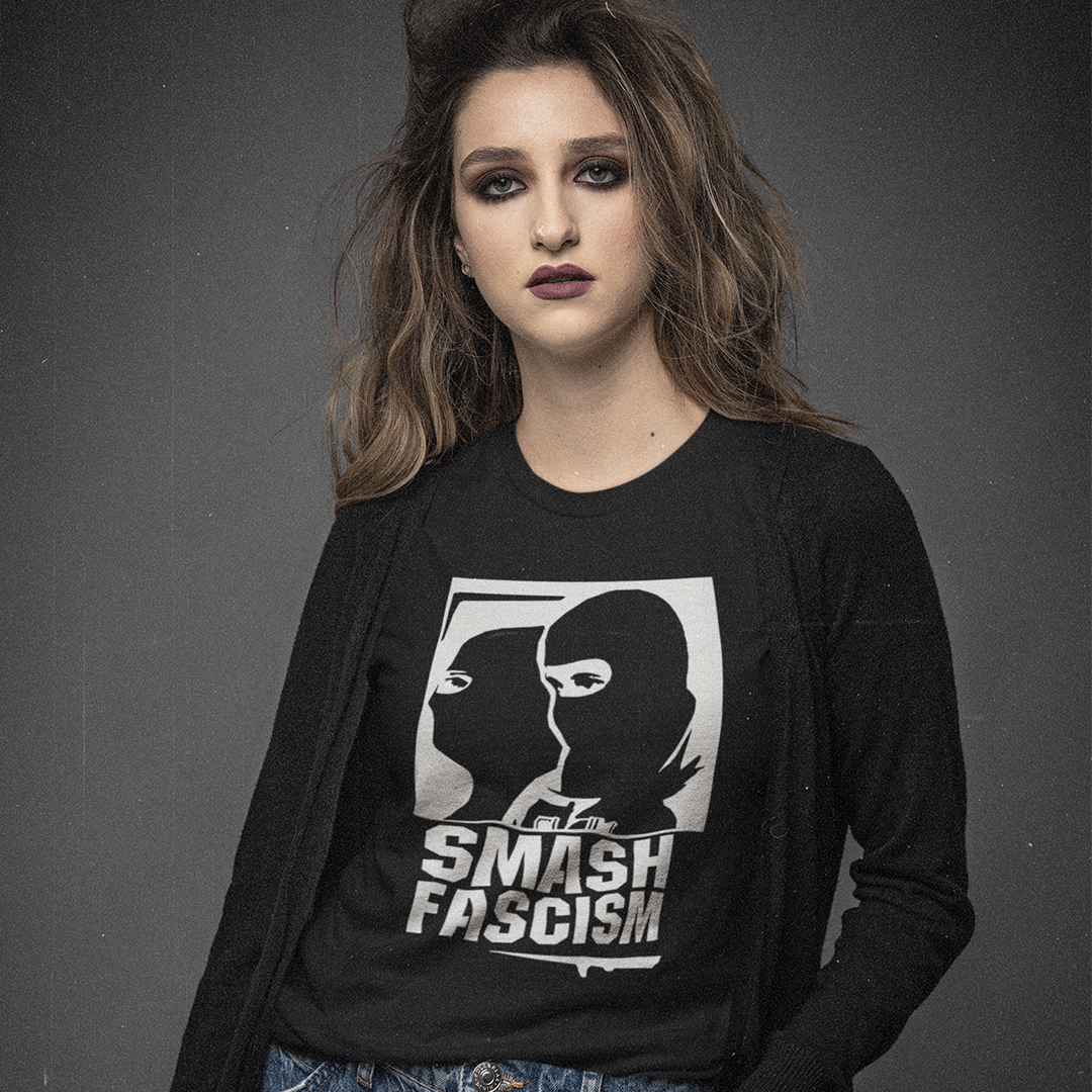 Camiseta Smash fascist, logo único del antifascismo